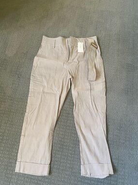 NWT Vince  Light Grey Cargo Pants with Belt Size L